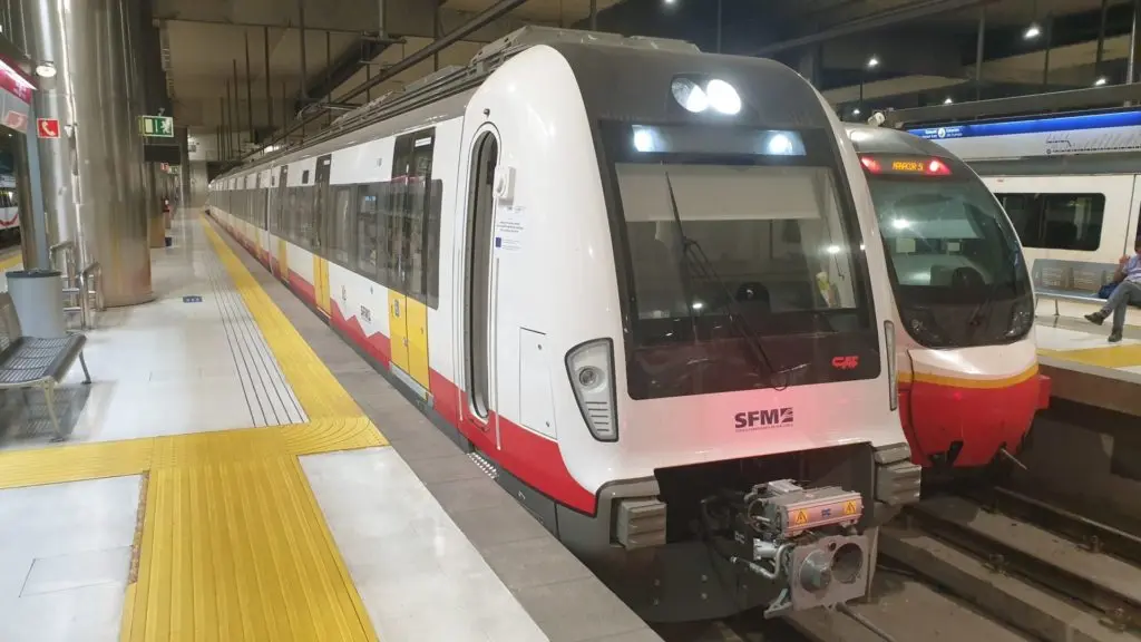 Trenes en la intermodal