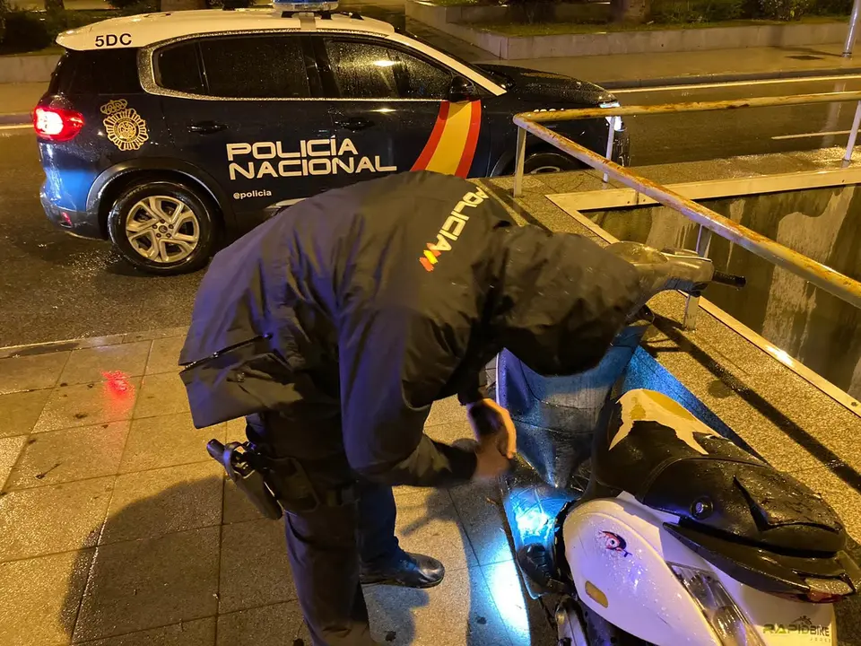 Policia Nacional en el lugar de los hechos