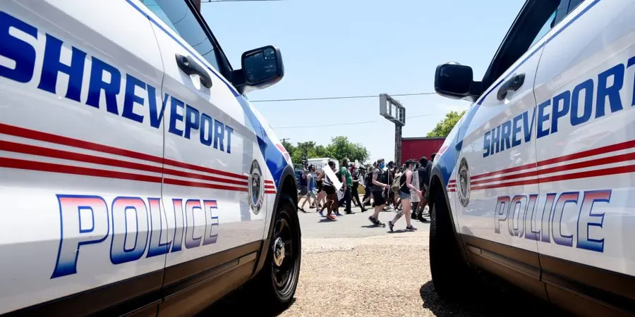 Policia de Louisiana en lugar del crimen