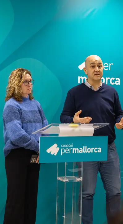 portavoces en el Consell de Mallorca Toni Salas y Magdalena Vives