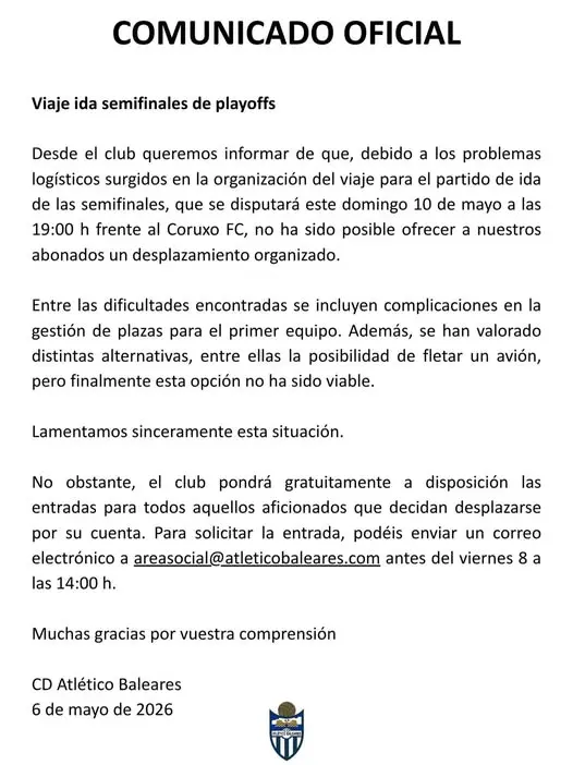 baleares comunicado