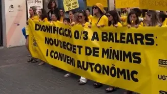 Pancarta de la manifestaci&oacute;n