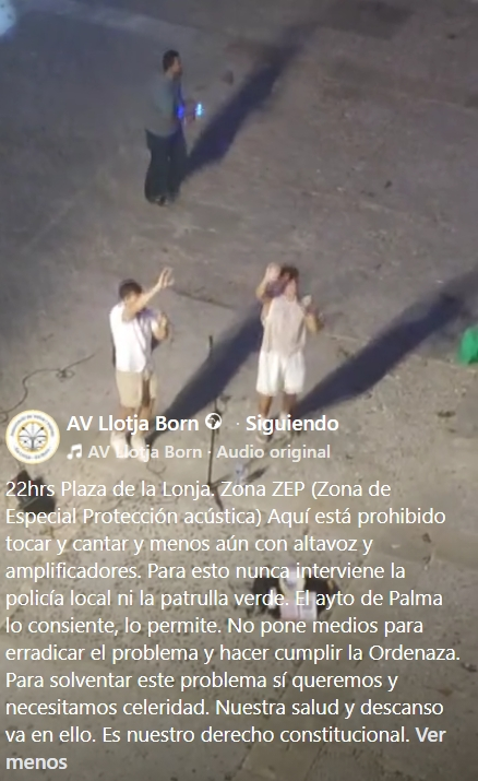 Captura de pantalla del Facebook de la AAVV de Lloja-Born