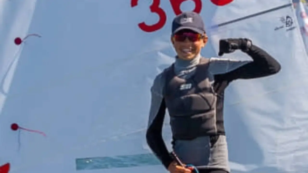 la joven promesa de la vela mallorquina Dani Capa