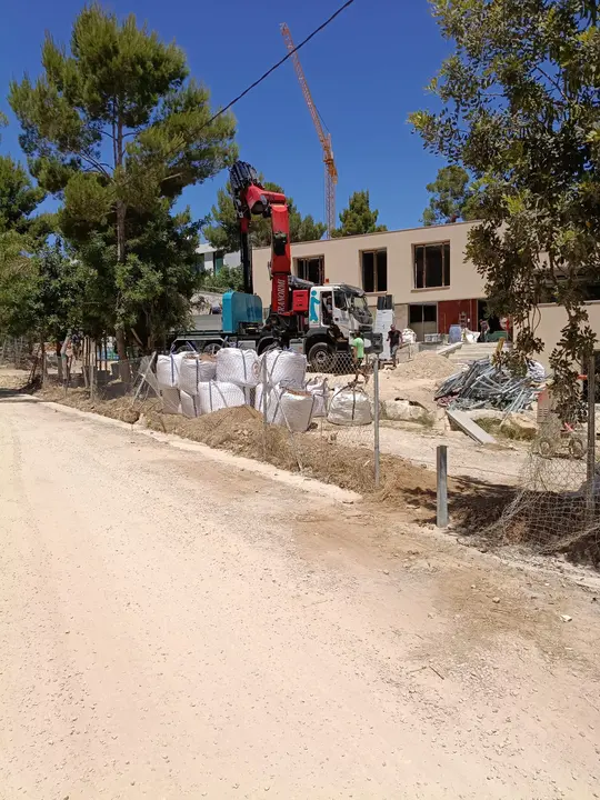 Obras en el pinar