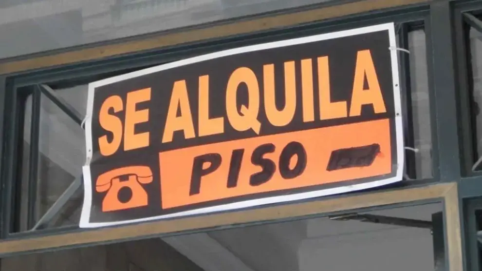 Cartel de se alquila