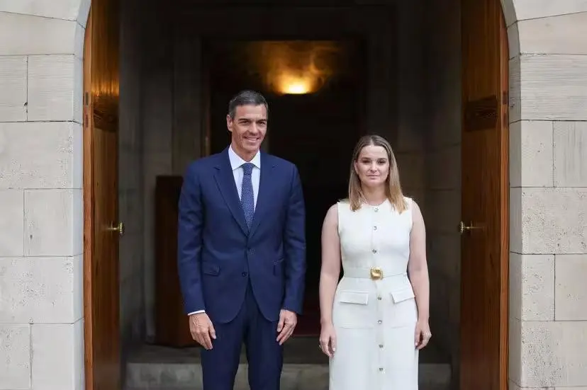 Prohens y Sanchez, en la &uacute;ltima visita de este al Consolat de Mar.