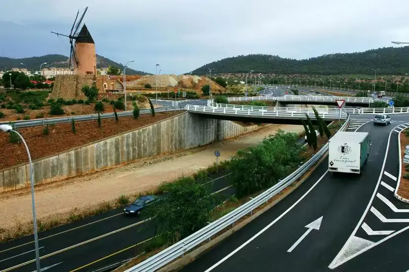 Tramo de la autopista de Andratx.