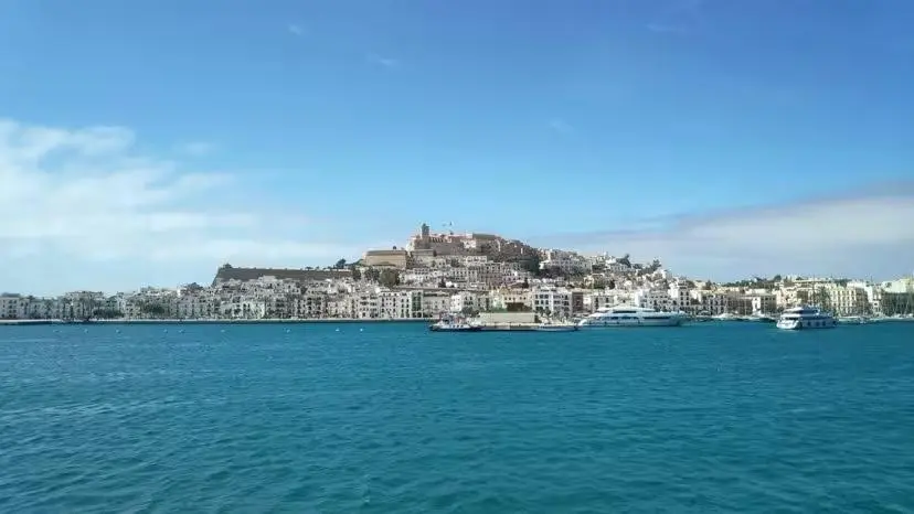 La ciudad de Ibiza.