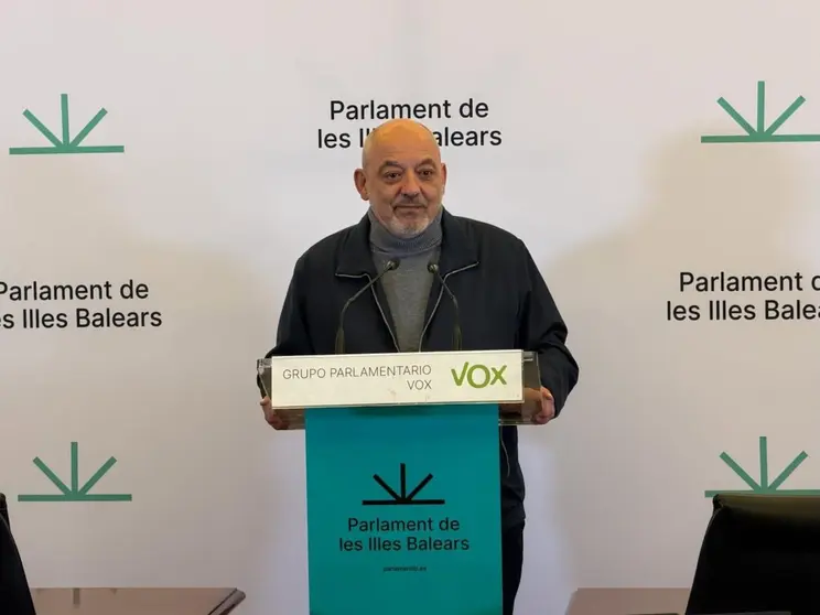 Sergio Rodr&iacute;guez, portavoz adjunto de VOX en el Parlament.