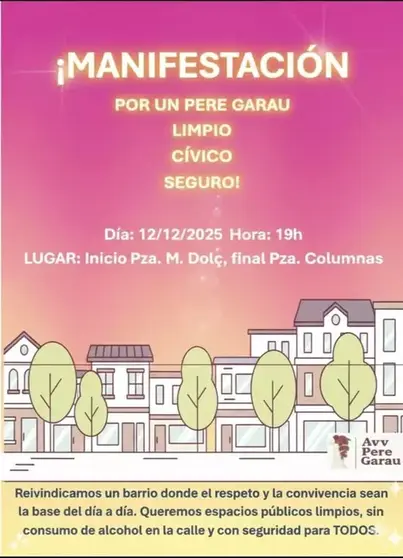 manifestaci&oacute;n Pere Garau