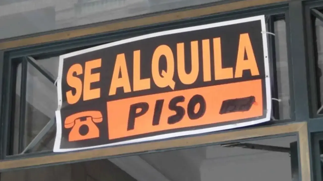 Cartel de se alquila