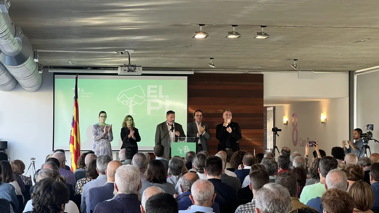 El president d'El Pi, Tolo Gili, durant el darrer congr&eacute;s de la formaci&oacute;.