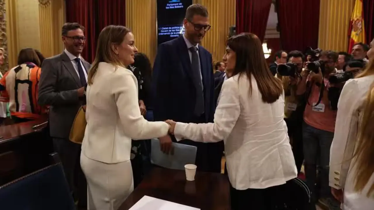 Prohens i Ca&ntilde;adas en el Parlament