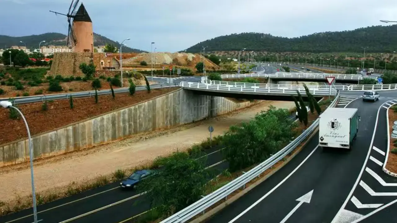 Tramo de la autopista de Andratx.