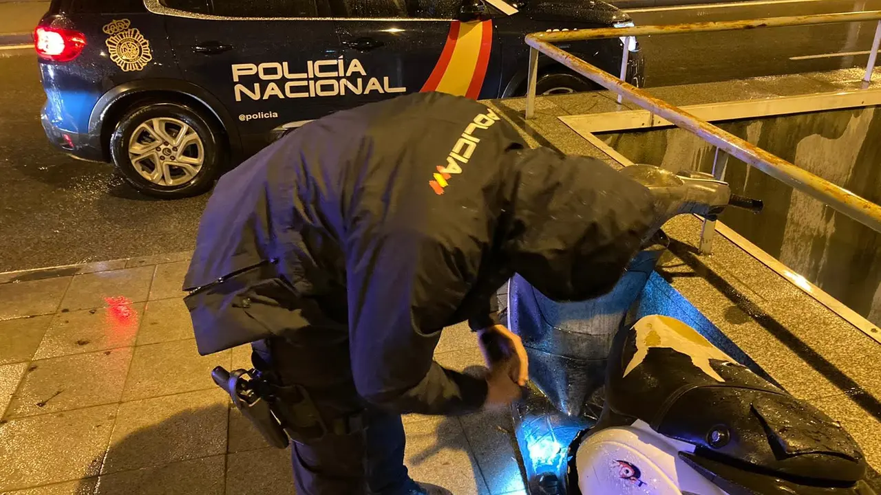 Policia Nacional en el lugar de los hechos