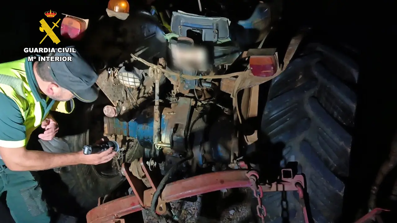 Guardia Civil en lugar del siniestro