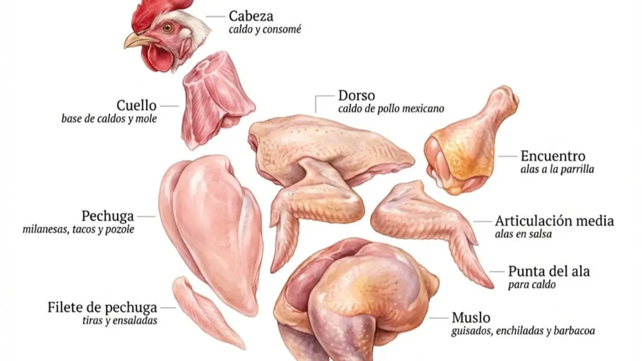 Partes del Pollo y usos