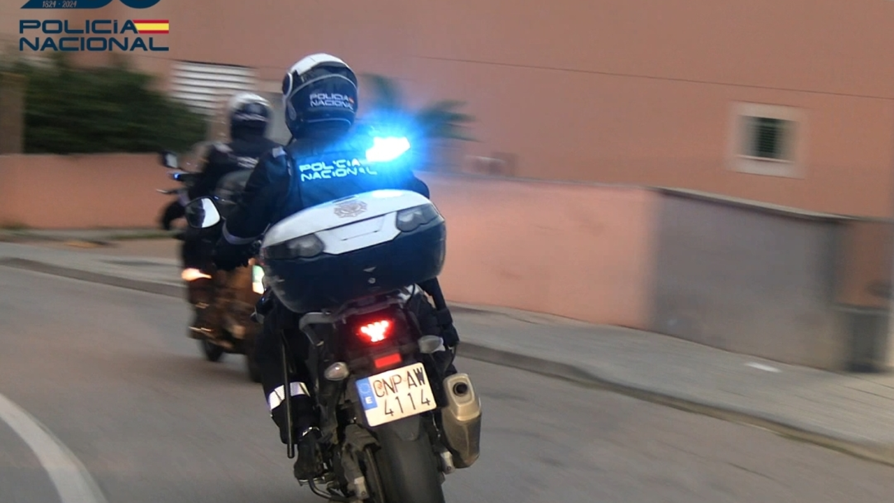 Unidad motorizada Policia nacional