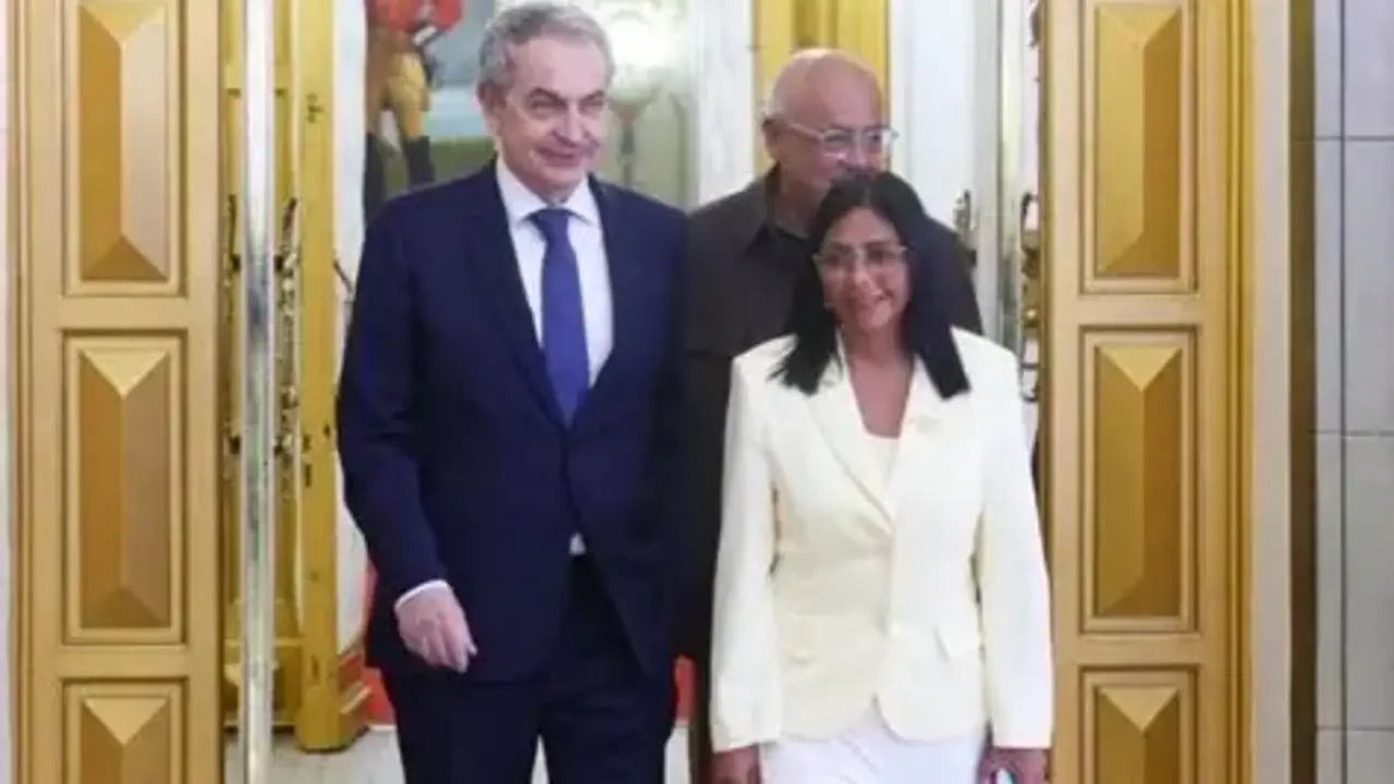 Zapatero y Delcy