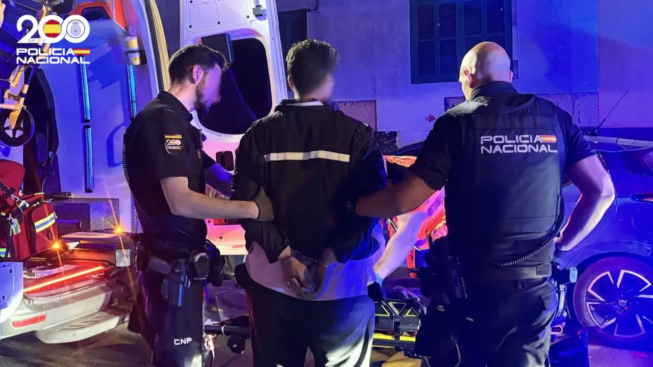 agresor detenido