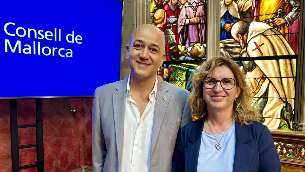 Antoni Salas y Magdalena Vives, consellers insulars de El Pi-Proposta per les Illes.