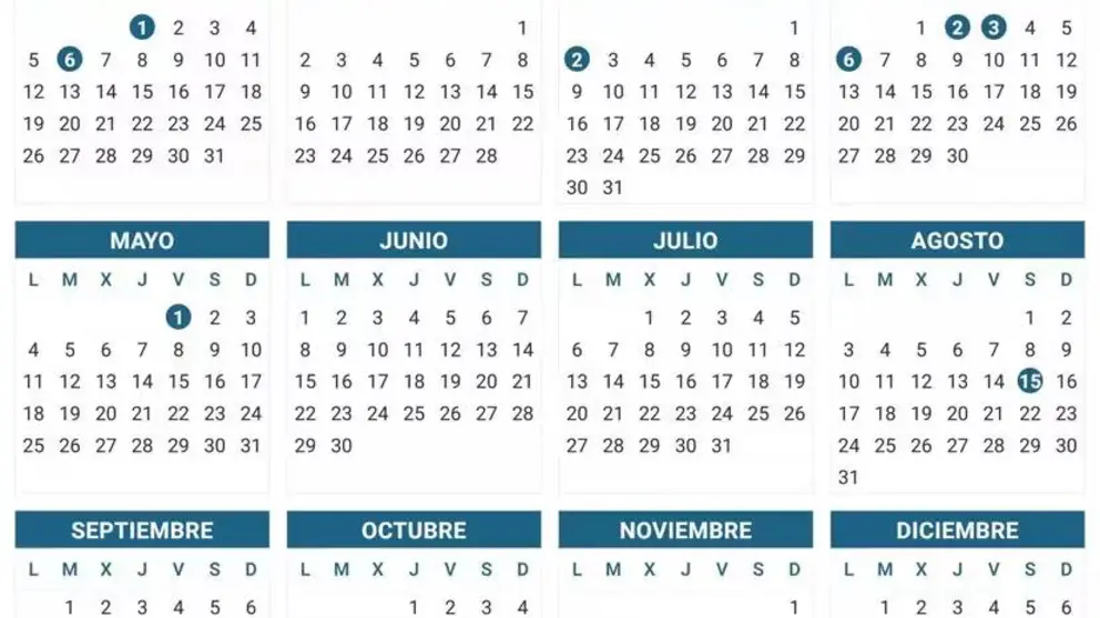 Calendario laboral 2026 en Baleares.