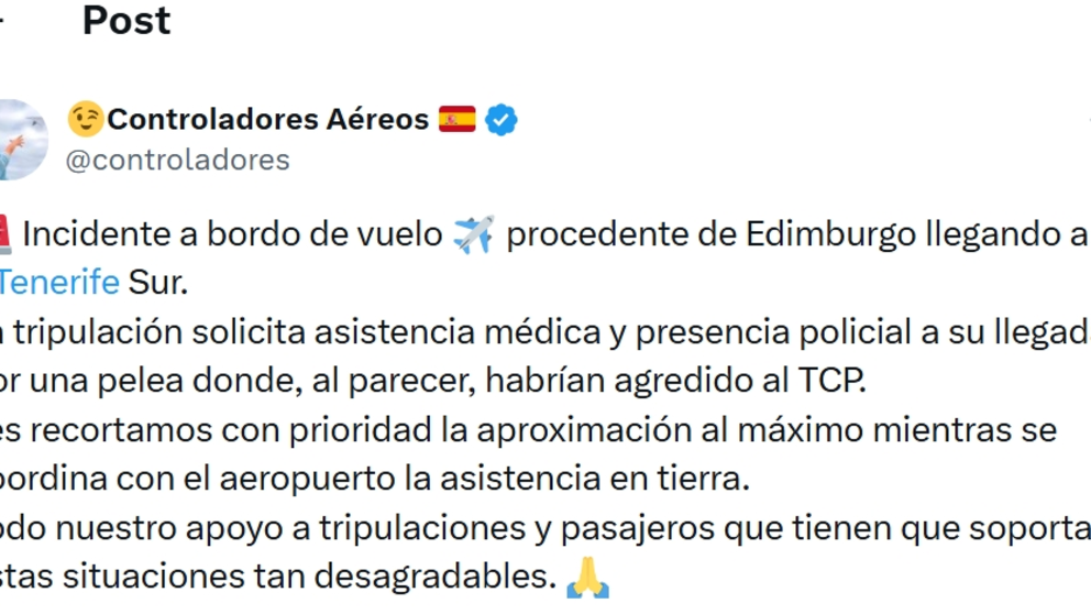 Publicaci&oacute;n de los Controladores A&eacute;reos