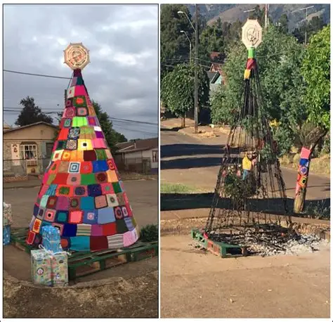 arbol de navidad quemado