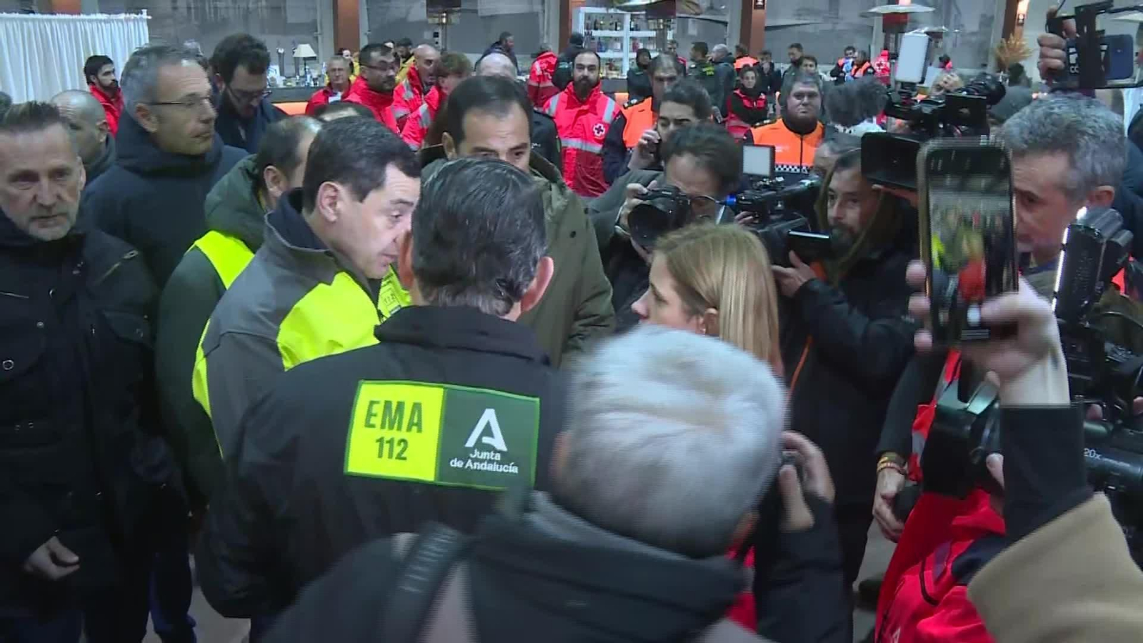 UME en el lugar del accidente