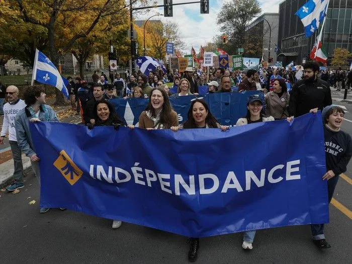 Manifestación en Quebec