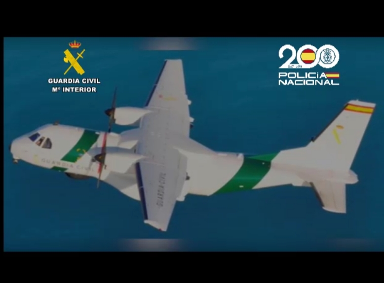 Avión utilizado por la Guardia Civil