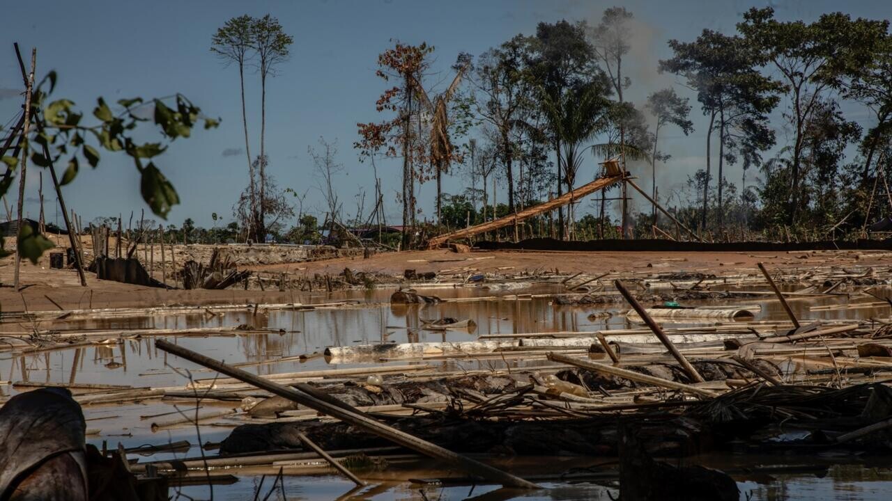 Mina d’or al Perú a cel obert