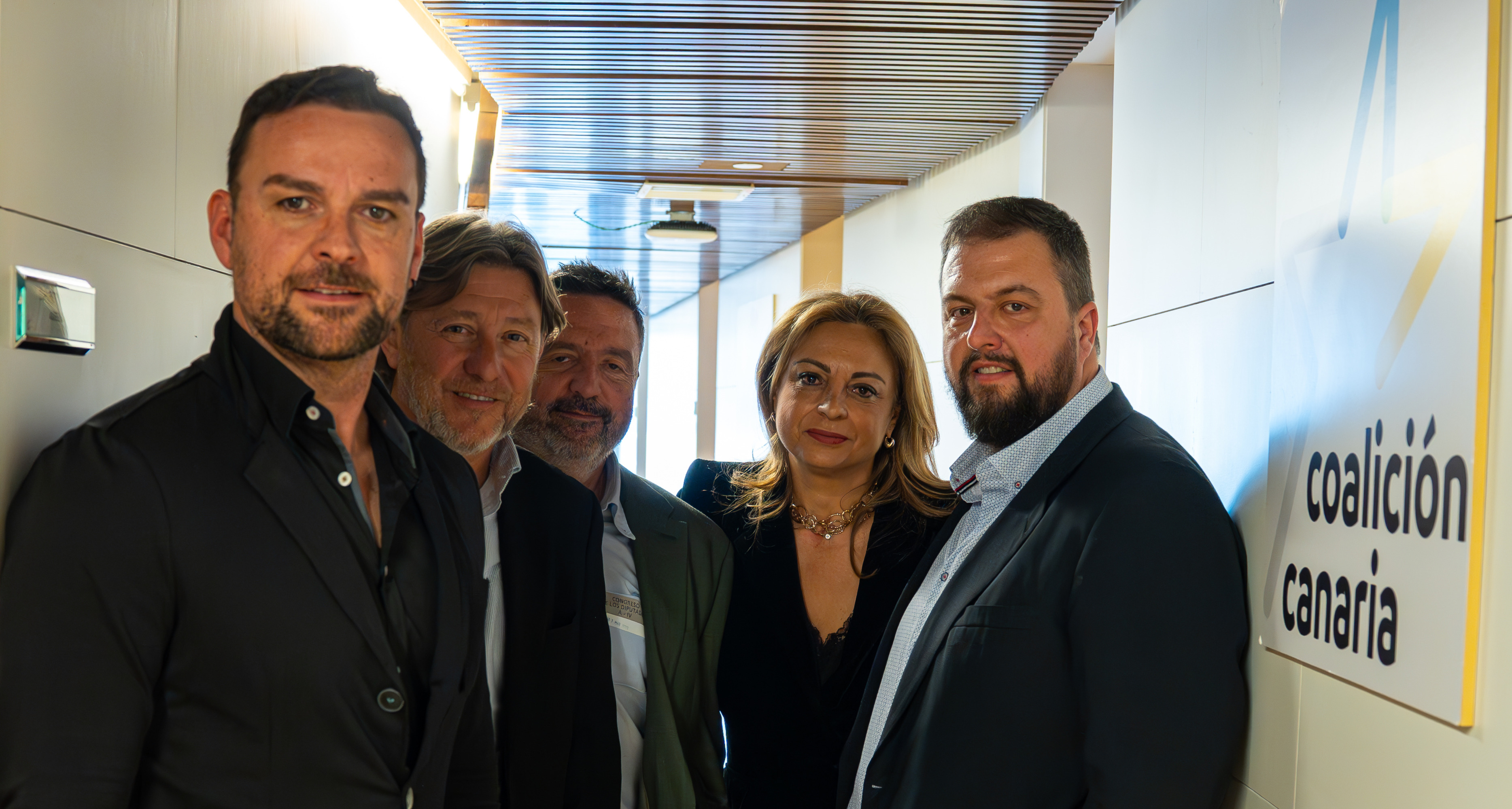 Delegación de Coalició PER MALLORCA en el Congreso con la diputada canaria Cristina Valido