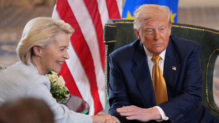 Trump y Von der Leyen