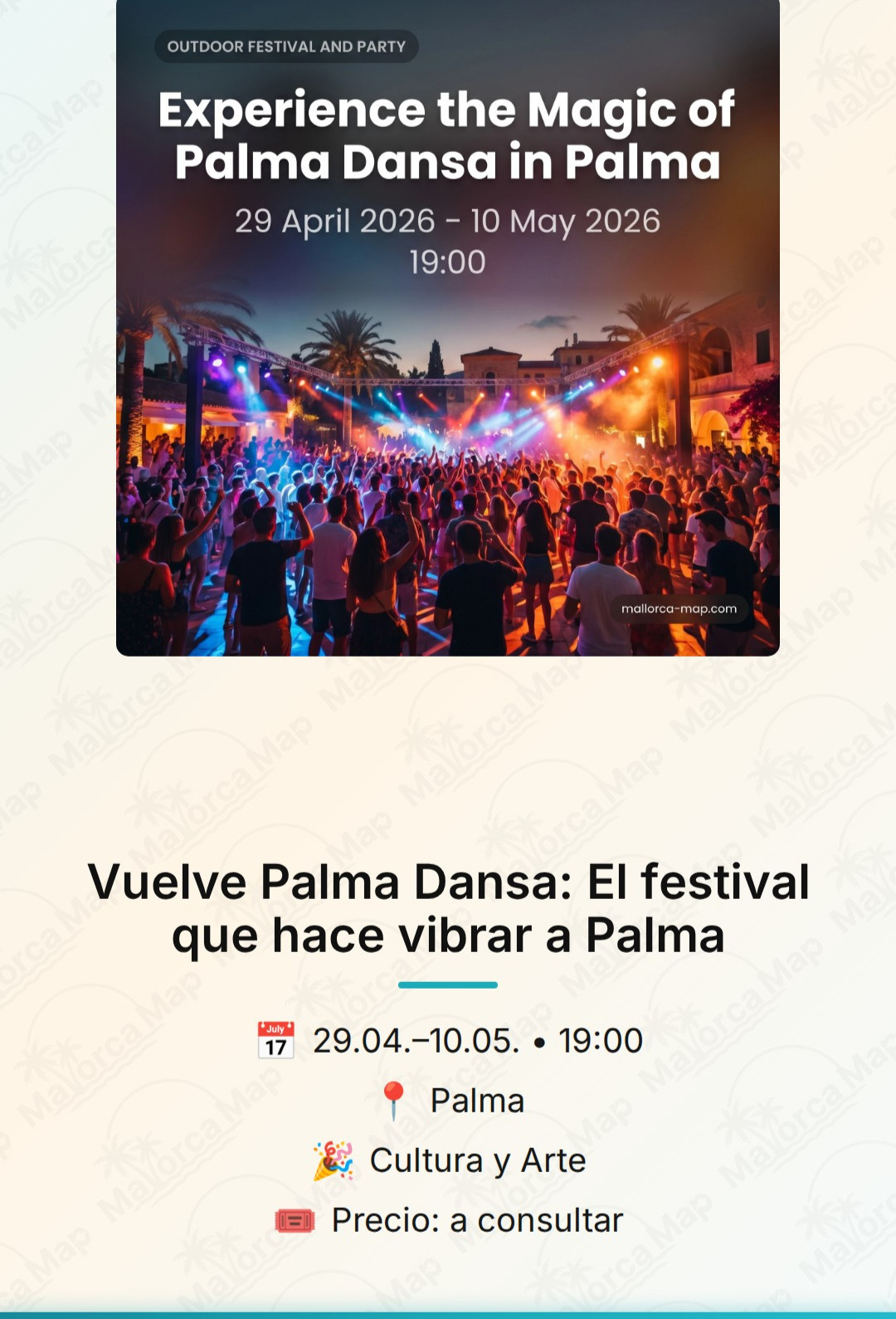 Palma dansa 2026