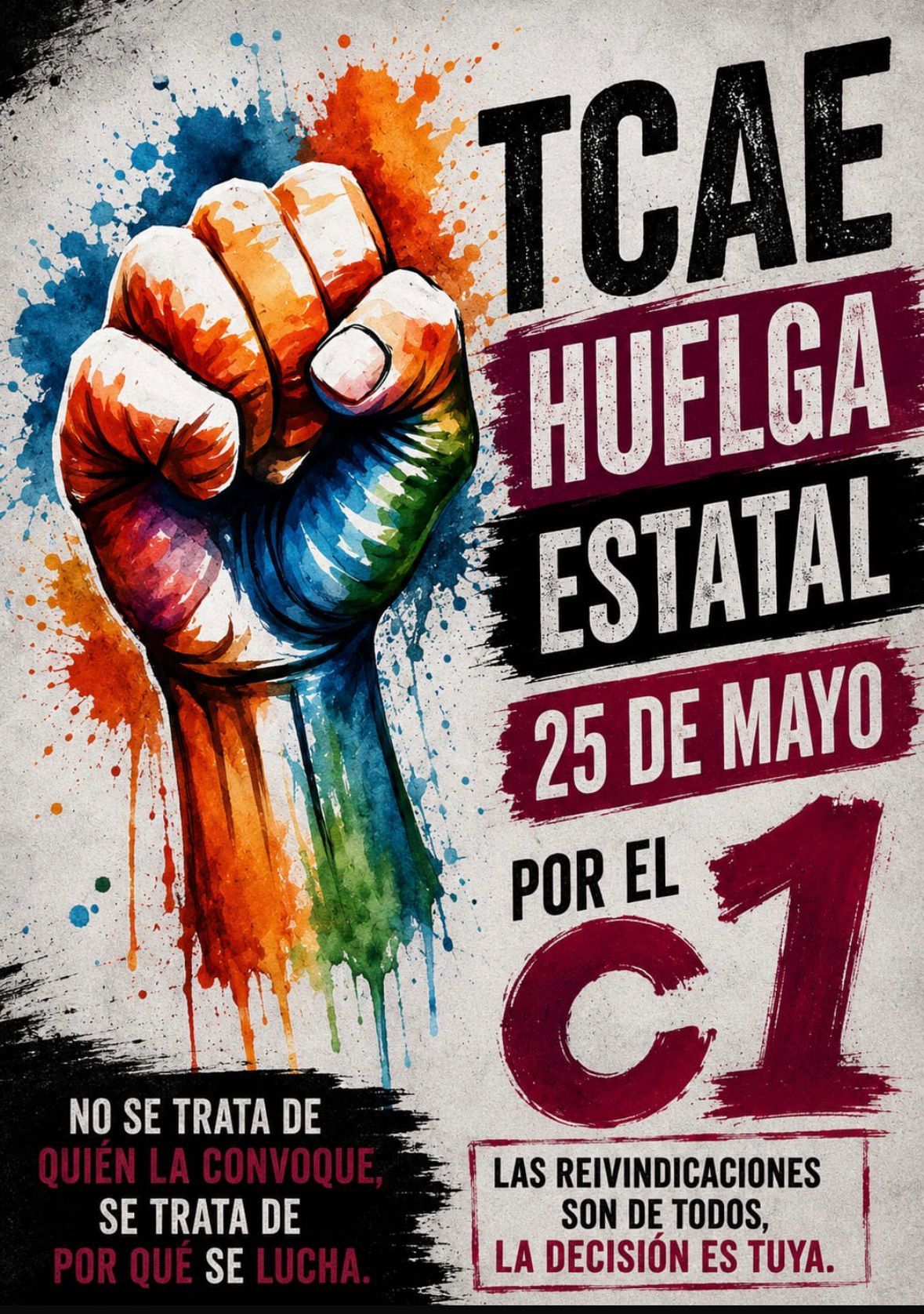 CARTEL HUELGA