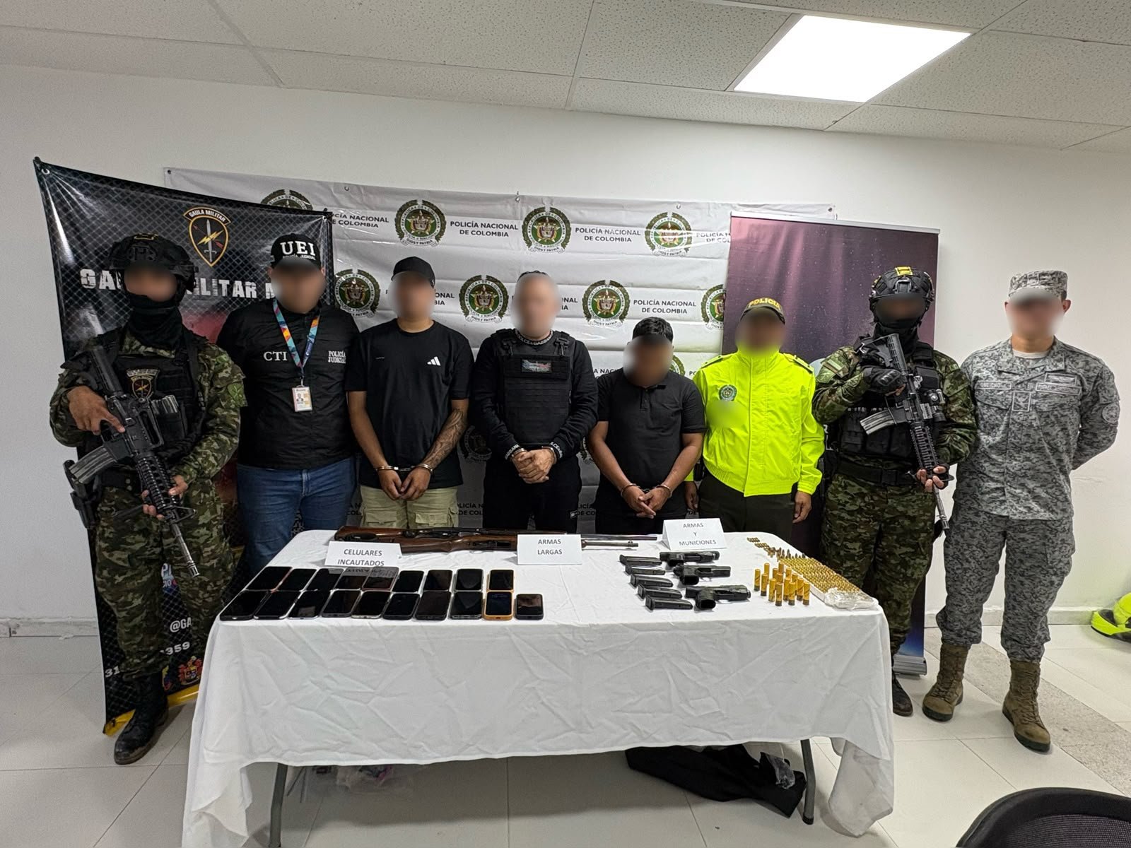 Detención de varios líderes del grupo colombiano Comandos de frontera